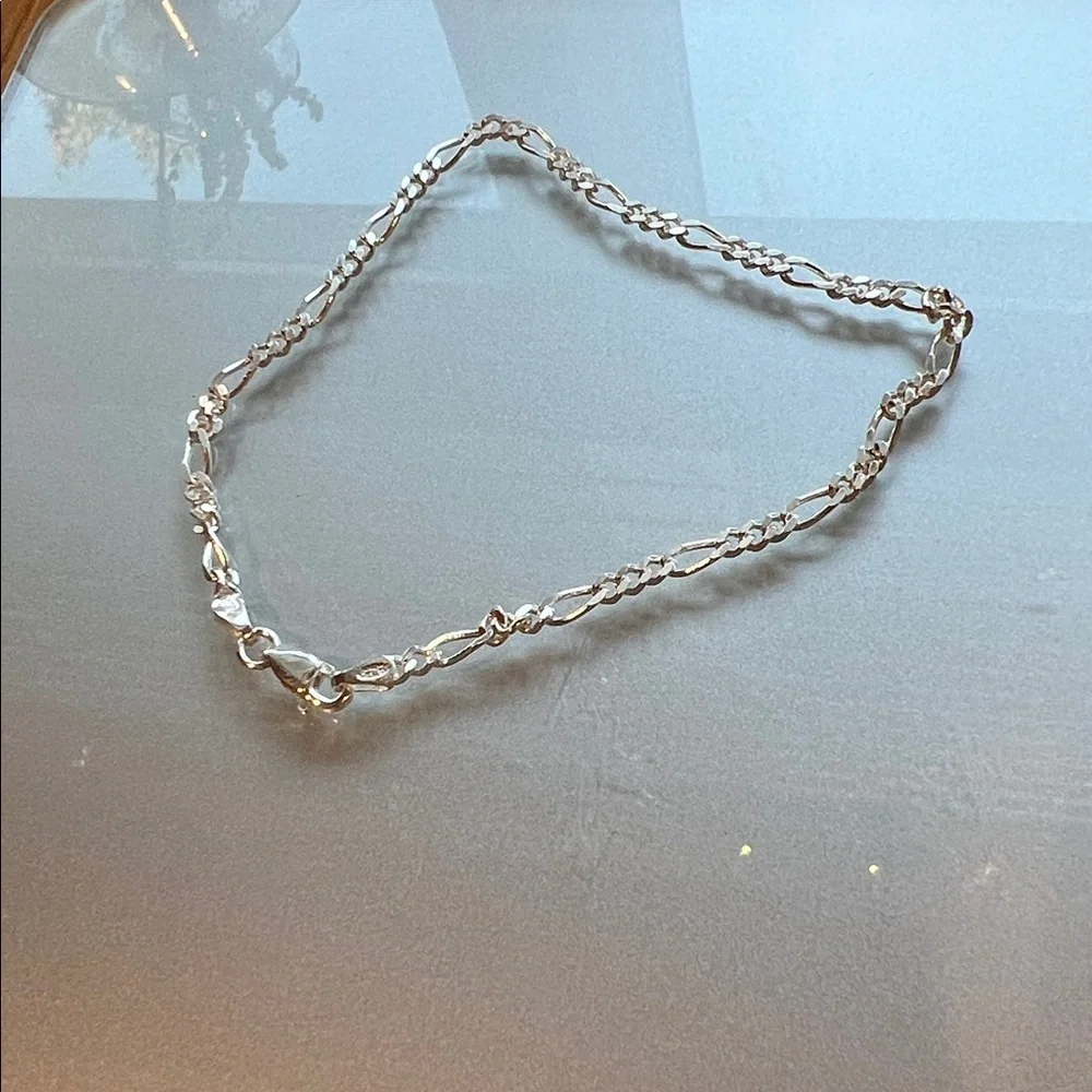 Elegant Silver Women's Bracelet Tennis Made in Italy 9”